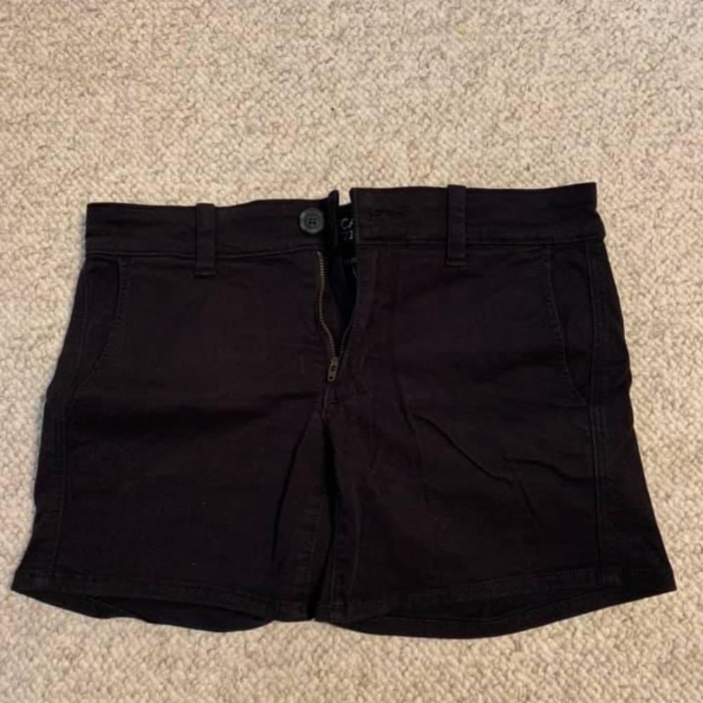 Black khaki shorts